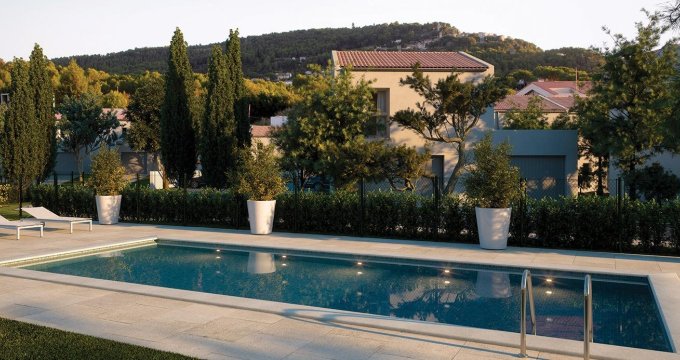 Achat / Vente appartement neuf Ventabren au coeur d'un domaine maison avec piscine (13122) - Réf. 12865