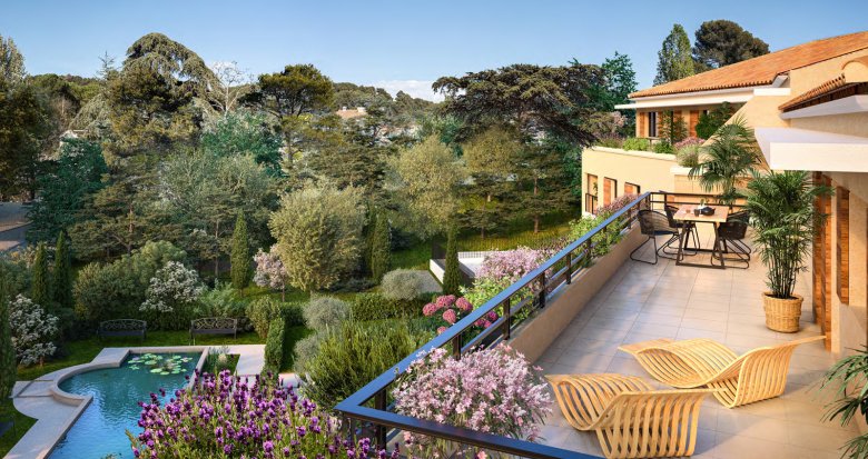 Achat / Vente appartement neuf Aix-en-Provence résidence de standing aux portes de La Torse (13090) - Réf. 13084