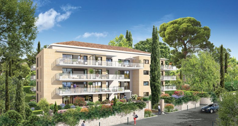 Achat / Vente appartement neuf Aix-en-Provence résidence haut de gamme à 900m du Cours Mirabeau (13090) - Réf. 7802