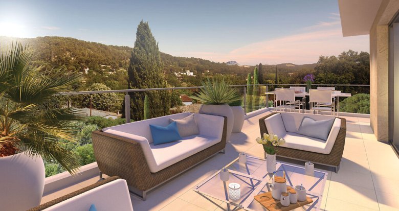 Achat / Vente appartement neuf Aix-en-Provence résidence haut de gamme à 900m du Cours Mirabeau (13090) - Réf. 7802