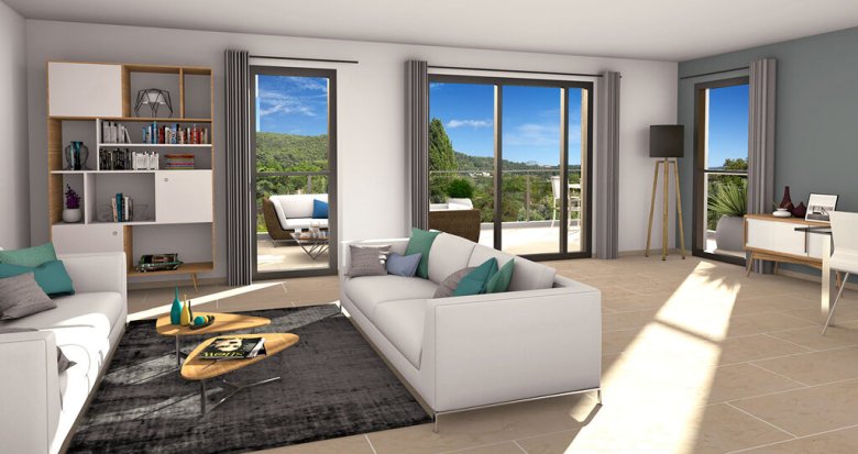 Achat / Vente appartement neuf Aix-en-Provence résidence haut de gamme à 900m du Cours Mirabeau (13090) - Réf. 7802