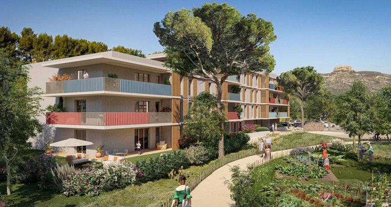 Achat / Vente appartement neuf Aubagne à 1,5 km du centre-ville et de la gare (13400) - Réf. 8328