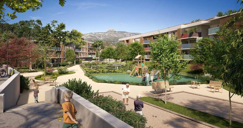Achat / Vente appartement neuf Aubagne à 1,5 km du centre-ville et de la gare (13400) - Réf. 8328