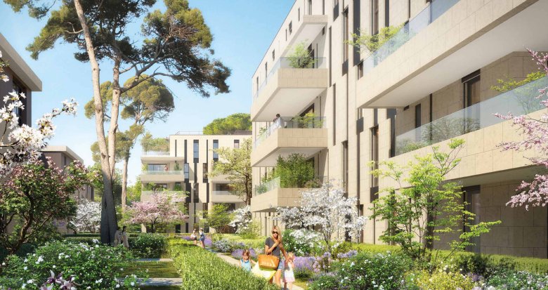 Achat / Vente appartement neuf Marseille 8ème résidence de standing aux portes du parc Borely (13008) - Réf. 12587