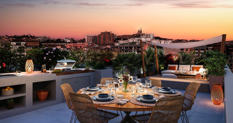 Achat / Vente appartement neuf Marseille 8ème résidence haut de gamme au coeur de Périer (13008) - Réf. 12948
