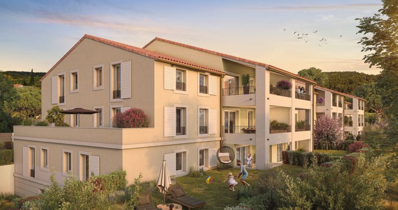 Achat / Vente appartement neuf Rognes secteur calme à 300m du vieux centre (13840) - Réf. 12881