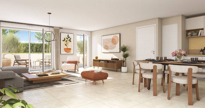 Achat / Vente appartement neuf Rognes secteur calme à 300m du vieux centre (13840) - Réf. 12881