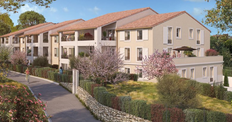 Achat / Vente appartement neuf Rognes secteur calme à 300m du vieux centre (13840) - Réf. 12881