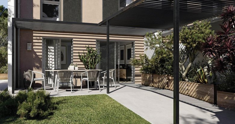 Achat / Vente appartement neuf Ventabren au coeur d'un domaine maison avec piscine (13122) - Réf. 12865