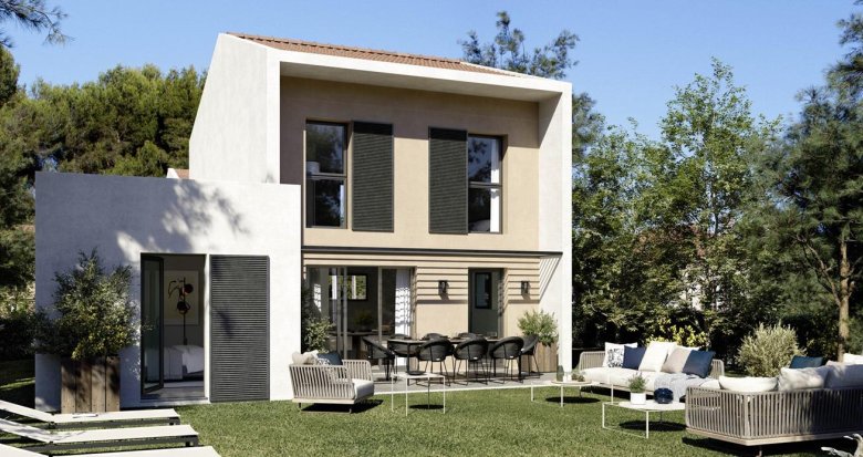 Achat / Vente appartement neuf Ventabren au coeur d'un domaine maison avec piscine (13122) - Réf. 12865