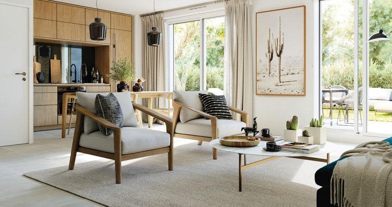 Achat / Vente appartement neuf Ventabren au coeur d'un domaine maison avec piscine (13122) - Réf. 12865